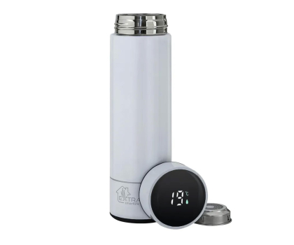 Termos ExtraLink Travel Mug Biały Kubek termiczny Termos z wyświetlaczem temp